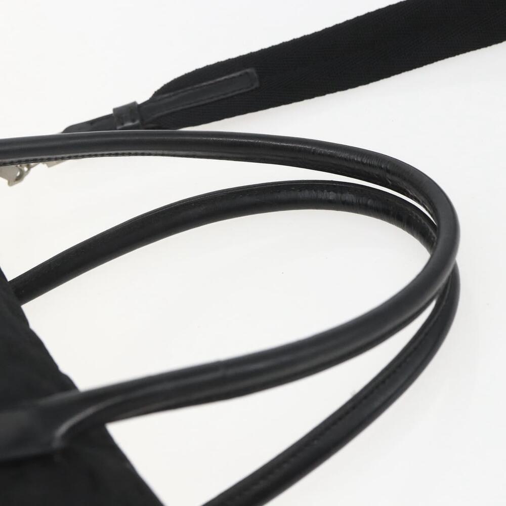 PRADA Hand Bag Nylon 2way Black Silver Auth BA9174 - Picture 14 of 16